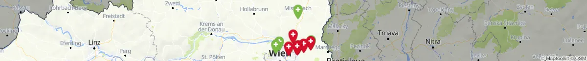 Kartenansicht für Apotheken-Notdienste in der Nähe von Pillichsdorf (Mistelbach, Niederösterreich)